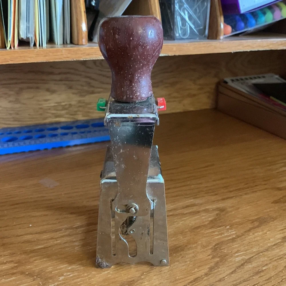 Antique Date & Paid Receipt Stamp